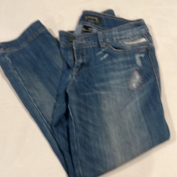 Seven 7 jeans size 29 wide leg bottoms - Picture 8 of 11